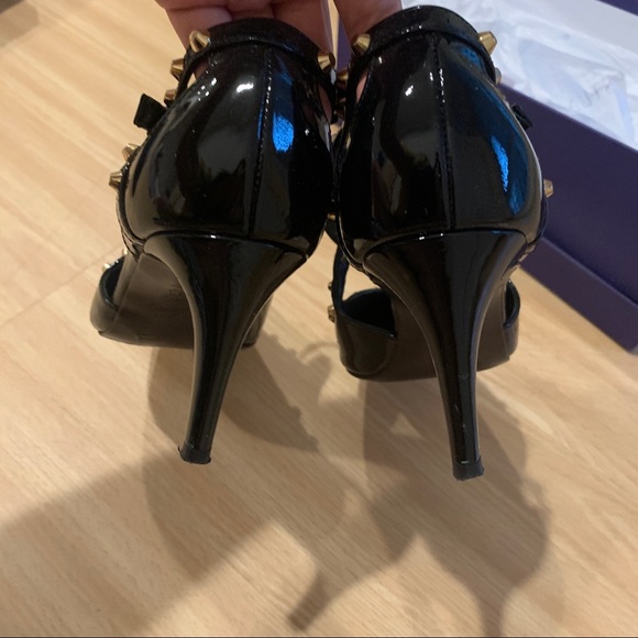 Stuart Weitzman Meteor Patent Black Patent Pumps - Picture 5 of 9